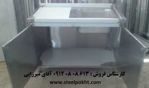 سینک استیل تک لگن کابینتی